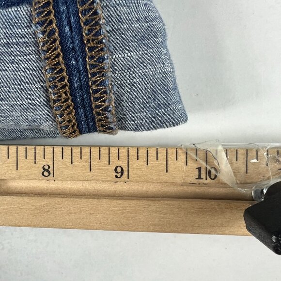 American Eagle Shorts Women's 27* Hi Rise Shortie Blue Cuffed Denim Jorts Tag 4 - Picture 12 of 16